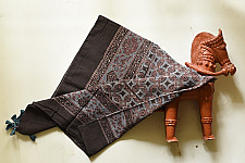 Neelanjana . नीलांजना ~ Square Ajrakh Cotton Scarf - B