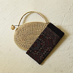 Amoha . अमोहा | Ajrakh Block Printed - Cotton Stole - B