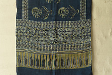 Anagi | Natural Dyed Ajrakh - Modal Silk Stole - Blue