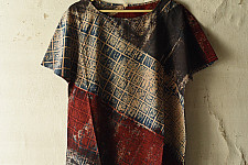 Natural Dyed ~ Ajrakh Cotton Top