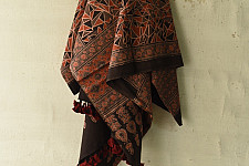 Sakhi . सखी ⁂ Ajrakh Block Printed Pure Cotton Dupatta - 01