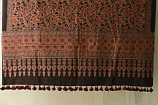 Sakhi . सखी ⁂ Ajrakh Block Printed Pure Cotton Dupatta - 01