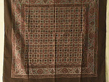 Neelanjana . नीलांजना ~ Square Ajrakh Cotton Scarf - B