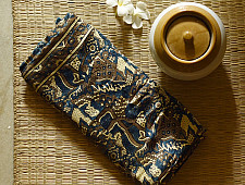 Shruti | Ajrakh Printed Modal Silk Saree