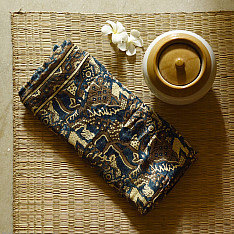 Shruti | Ajrakh Printed Modal Silk Saree