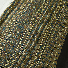 Shruti | Ajrakh Printed Modal Silk Saree