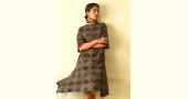 shop Ajrakh Block Print Designer A-Line Cotton Dress