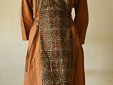 Flower in the Pond ~ Ajrakh Hand Block Print Cotton Dress