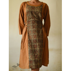 Flower in the Pond ~ Ajrakh Hand Block Print Cotton Dress