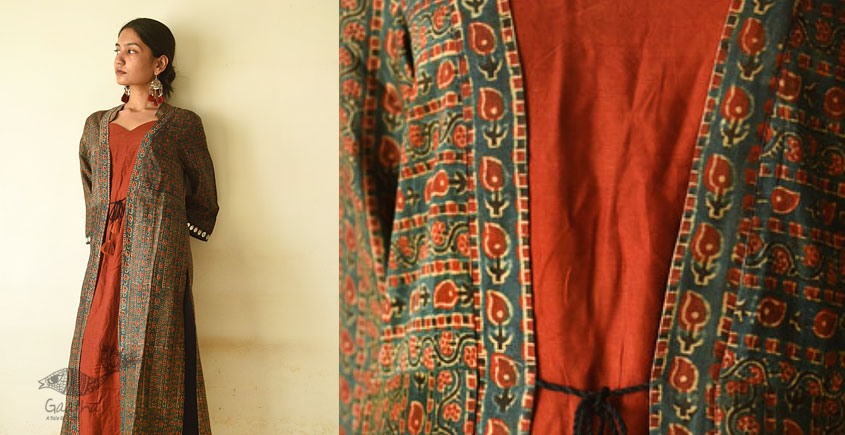 shop Ajrakh Printed Cotton Dress