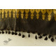 shop Silk Woolen Shawl - Mustard Yellow & Dark Brown