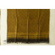 shop Silk Woolen Shawl - Mustard Yellow & Dark Brown