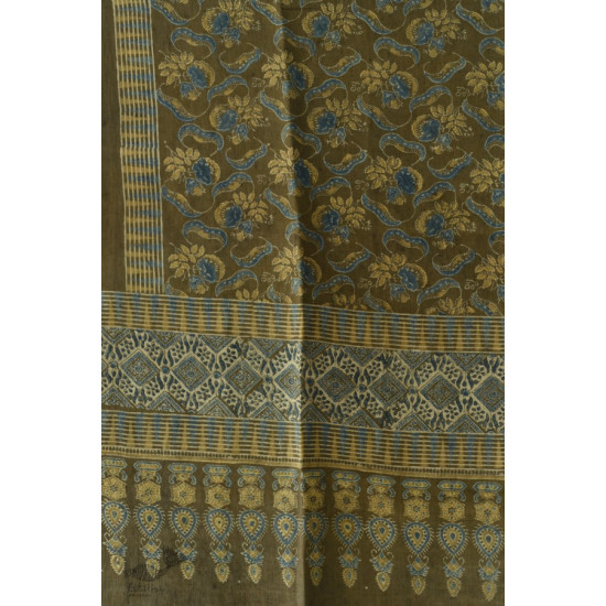 shop Ajrakh Block Print ~ Handloom Linen dupatta