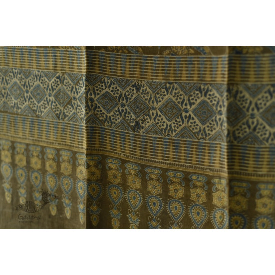 shop Ajrakh Block Print ~ Handloom Linen dupatta