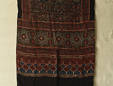 Anagi | Ajrakh Modal Silk Stole With Natural Dyed