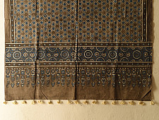 Sakhi . सखी ⁂ Ajrakh Block Printed Pure Cotton Dupatta - 04