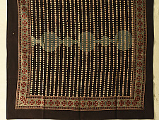 Neelanjana . नीलांजना ~ Square Ajrakh Cotton Black Scarf