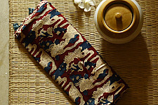 Shruti | Ajrakh Block Printed Modal Silk Saree