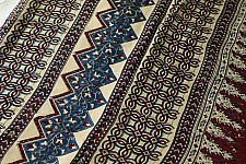 Shruti | Ajrakh Block Printed Modal Silk Saree