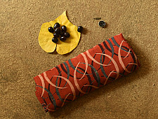 Charu . चारु | Ajrakh Block Print - Mul Cotton Red Saree