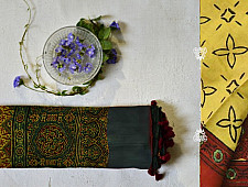 चारु ⚘ Ajrakh Mul Cotton Saree ⚘ 19