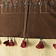 shop Hand Block Printed - Ajrakh Cotton Brown Stole