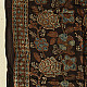 Natural Dyed Ajrakh - Modal Silk Black Stole With Flower Motif