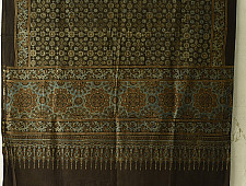 Sakhi . सखी ⁂ Ajrakh Block Printed Pure Cotton Dupatta - 03