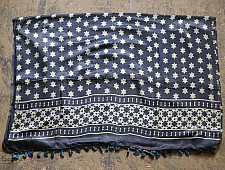 Kaveri . कावेरी - Gajji Silk Ajrakh Saree - 1