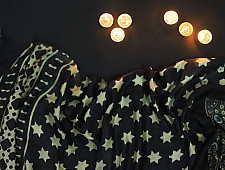 Kaveri . कावेरी - Gajji Silk Ajrakh Saree - 1