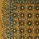 shop Hand Block Printed - Square Ajrakh Cotton Mustard Yellow Scarf