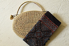 Amoha . अमोहा | Ajrakh Block Printed Cotton Stole ~ A