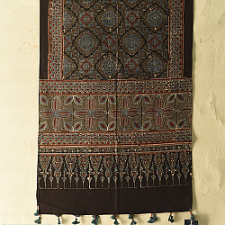 Amoha . अमोहा | Ajrakh Block Printed Cotton Stole ~ A