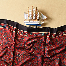 Anagi | Natural Dyed Ajrakh - Modal Silk Red Stole