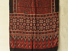 Anagi | Natural Dyed Ajrakh - Modal Silk Red Stole