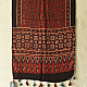 Shop Natural Dyed Ajrakh - Modal Silk Red Stole