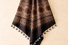 Sakhi . सखी ⁂ Ajrakh Block Printed Pure Cotton Dupatta - 07