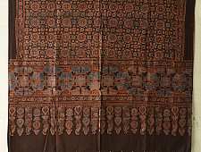 Sakhi . सखी ⁂ Ajrakh Block Printed Pure Cotton Dupatta - 04