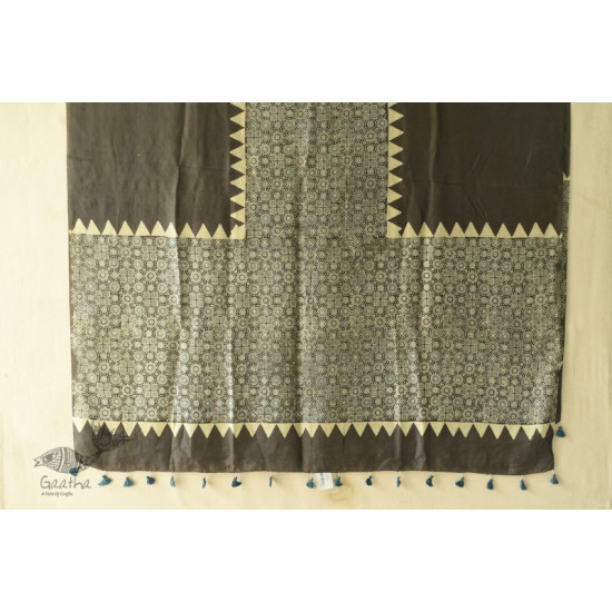 buy Ajrakh Mulberry Silk Dupatta