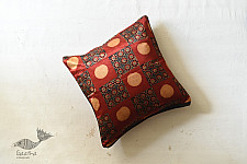 Ajrakh Block Printed ~ Cushion Cover Ajrakh Printed