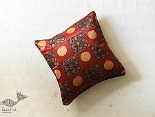 Ajrakh Block Printed ~ Cushion Cover Ajrakh Printed