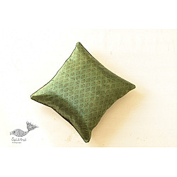 Ajrakh Printed Mashru Cushion Cover