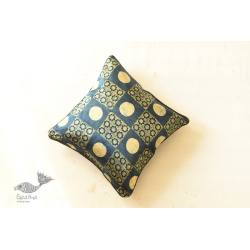 Ajrakh Printed Mashru Cushion Cover