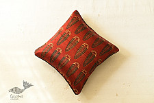 Cushion Cover Ajrakh Printed - 18" x 18"