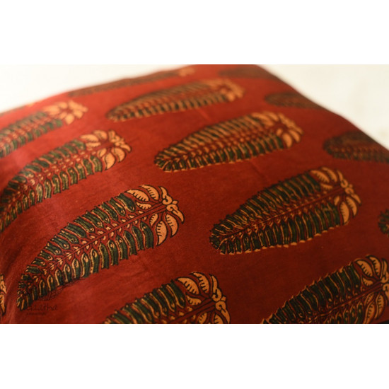 shop Cushion Cover Ajrakh Printed - 18" x 18"