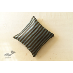 Ajrakh Stripe Printed Cushion Cover