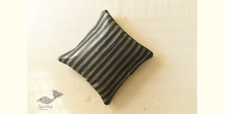 Ajrakh Stripe Printed Cushion Cover