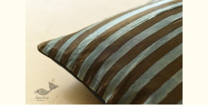 Ajrakh Stripe Printed Cushion Cover