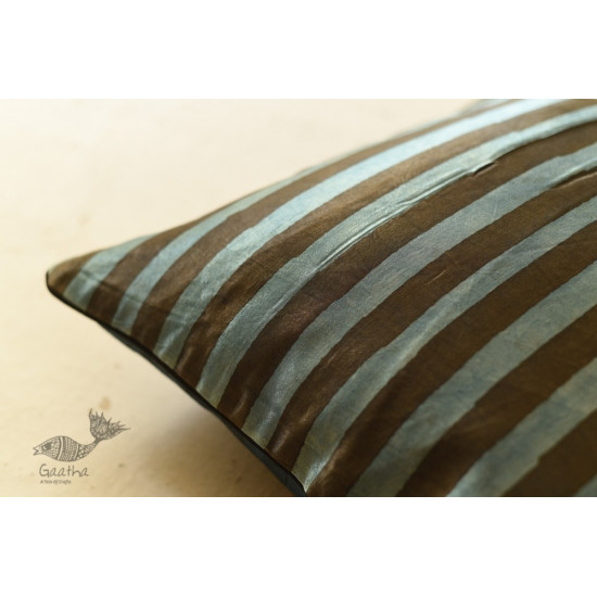 shop Ajrakh Stripe Printed Cushion Cover