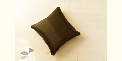 Ajrakh Block Printed ~ Green Cushion Cover 